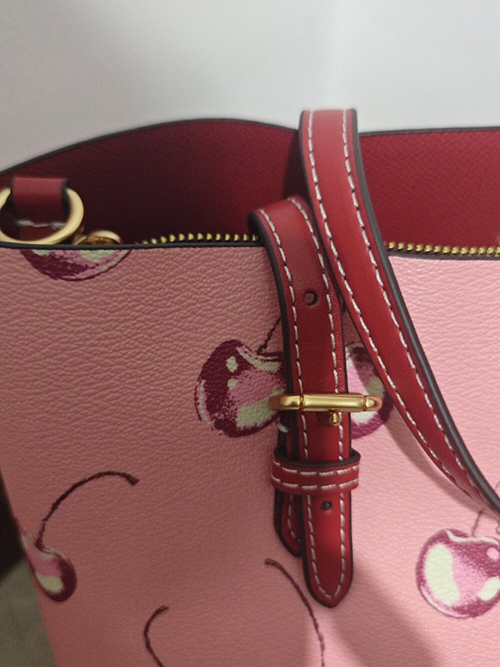 Coach Pink Cherry Shoulder Bag - Picture 5 of 7